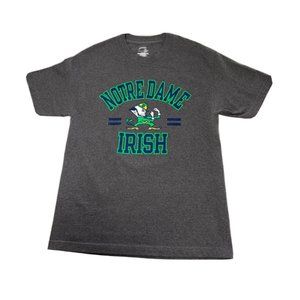 Notre Dame Unisex Large Grey Short Sleeve Irish T-Shirt Cadre